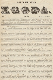 Gazeta Tarnowska - Godło: Zgoda. 1848, nr 2