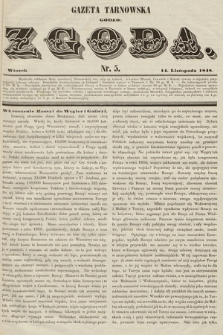 Gazeta Tarnowska - Godło: Zgoda. 1848, nr 5