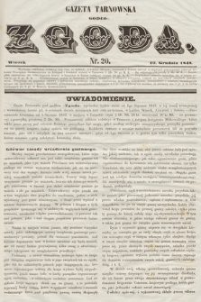 Gazeta Tarnowska - Godło: Zgoda. 1848, nr 20