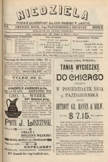 Niedziela : tygodnik ilustrowany dla ludu polskiego w Ameryce. 1893, nr 41