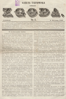 Gazeta Tarnowska - Godło: Zgoda. 1849, nr 2