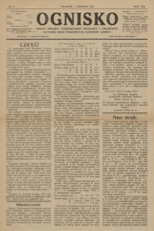 Ognisko : czasopismo dla spraw drukarskich i pokrewnych zawodów. R. 22. 1918, nr 9