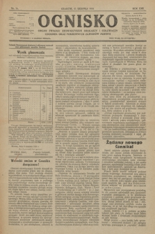 Ognisko : czasopismo dla spraw drukarskich i pokrewnych zawodów. R. 22. 1918, nr 14
