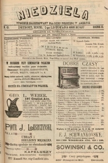 Niedziela : tygodnik ilustrowany dla ludu polskiego w Ameryce. 1893, nr 45