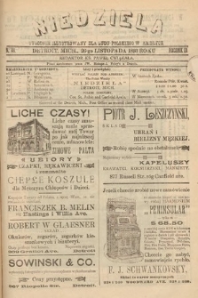 Niedziela : tygodnik ilustrowany dla ludu polskiego w Ameryce. 1893, nr 48