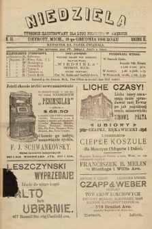 Niedziela : tygodnik ilustrowany dla ludu polskiego w Ameryce. 1893, nr 53