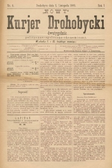 Nowy Kurjer Drohobycki : dwutygodnik polityczno-społeczno-ekonomiczny. 1889, nr 4