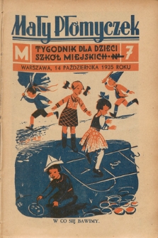 Mały Płomyczek : tygodnik dla dzieci szkół miejskich. 1935-1936, nr 7