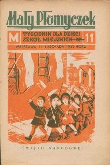 Mały Płomyczek : tygodnik dla dzieci szkół miejskich. 1935-1936, nr 11