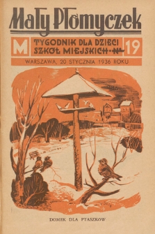 Mały Płomyczek : tygodnik dla dzieci szkół miejskich. 1935-1936, nr 19