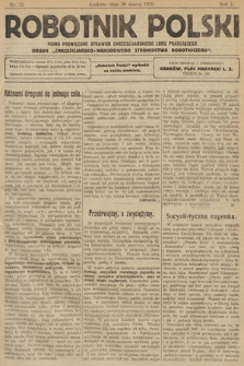 Robotnik Polski : pismo poświęcone sprawom chrześcijańskiego ludu pracującego. R. 2, 1919, nr 12