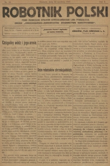 Robotnik Polski : pismo poświęcone sprawom chrześcijańskiego ludu pracującego. R. 2, 1919, nr 24