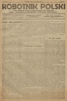 Robotnik Polski : pismo poświęcone sprawom chrześcijańskiego ludu pracującego. R. 2, 1919, nr 28