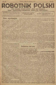 Robotnik Polski : pismo poświęcone sprawom chrześcijańskiego ludu pracującego. R. 2, 1919, nr 29