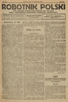 Robotnik Polski : pismo poświęcone sprawom chrześcijańskiego ludu pracującego. R. 2, 1919, nr 35