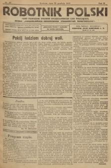 Robotnik Polski : pismo poświęcone sprawom chrześcijańskiego ludu pracującego. R. 2, 1919, nr 48