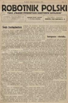 Robotnik Polski : pismo „Polskich Stowarzyszeń Robotników Katolickich”. R. 1, 1918, nr 5