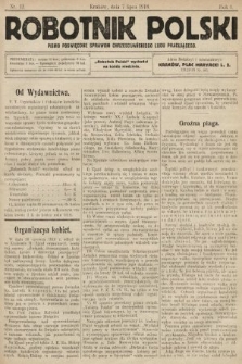 Robotnik Polski : pismo poświęcone sprawom chrześcijańskiego ludu pracującego. R. 1, 1918, nr 12