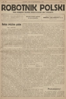 Robotnik Polski : pismo poświęcone sprawom chrześcijańskiego ludu pracującego. R. 1, 1918, nr 28