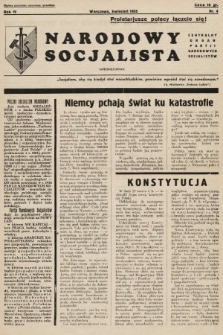 Narodowy Socjalista : miesięcznik Centralny organ Partii Narodowych Socjalistów. 1935, nr 4