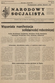 Narodowy Socjalista : miesięcznik Centralny organ Partii Narodowych Socjalistów. 1935, nr 11