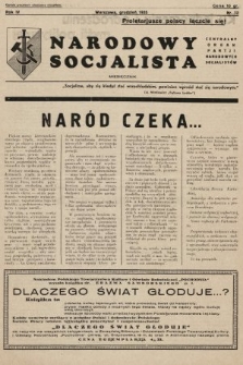 Narodowy Socjalista : miesięcznik Centralny organ Partii Narodowych Socjalistów. 1935, nr 12