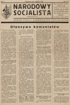 Narodowy Socjalista : miesięcznik organ Partii Narodowych Socjalistów. 1936, nr 5-6