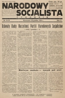 Narodowy Socjalista : tygodnik. 1936, nr 18-19