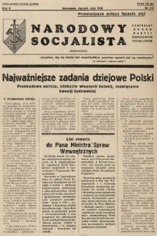 Narodowy Socjalista : miesięcznik organ Partii Narodowych Socjalistów. 1936, nr 1-2