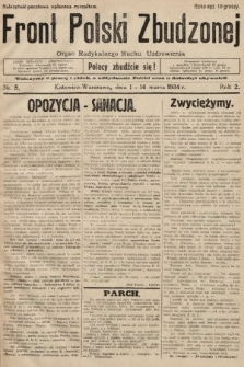 Front Polski Zbudzonej : organ Radykalnego Ruchu Uzdrowienia. 1934, nr 5