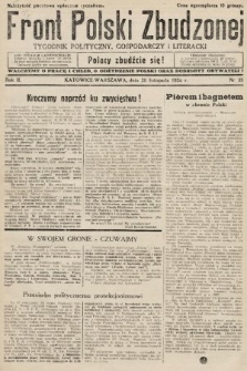 Front Polski Zbudzonej : tygodnik polityczny, gospodarczy i literacki. 1934, nr 35