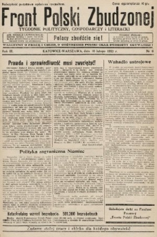 Front Polski Zbudzonej : tygodnik polityczny, gospodarczy i literacki. 1935, nr 6