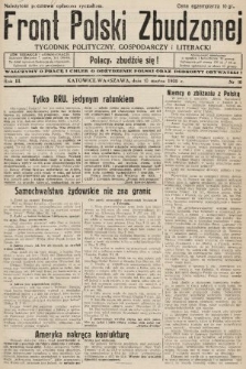 Front Polski Zbudzonej : tygodnik polityczny, gospodarczy i literacki. 1935, nr 10