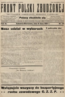 Front Polski Zbudzonej : dwutygodnik gospodarczy, społeczny i literacki. 1935, nr 25