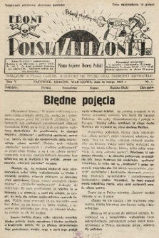 Front Polski Zbudzonej : pismo bojowe nowej Polski. 1937, nr 1