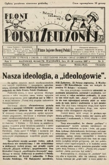 Front Polski Zbudzonej : pismo bojowe nowej Polski. 1937, nr 9