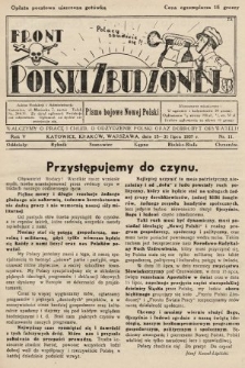 Front Polski Zbudzonej : pismo bojowe nowej Polski. 1937, nr 11