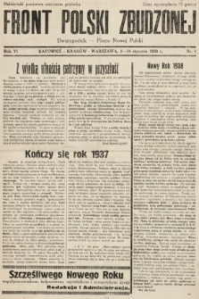 Front Polski Zbudzonej : dwutygodnik - pismo nowej Polski. 1938, nr 1