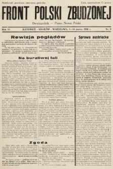 Front Polski Zbudzonej : dwutygodnik - pismo nowej Polski. 1938, nr 5