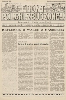 Front Polski Zbudzonej : dwutygodnik - pismo nowej Polski. 1938, nr 12