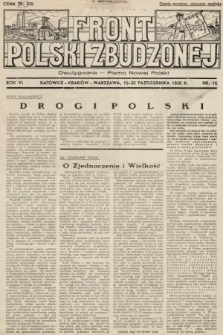 Front Polski Zbudzonej : dwutygodnik - pismo nowej Polski. 1938, nr 16