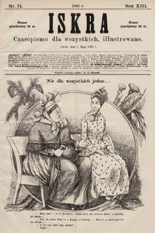 Iskra : czasopismo dla wszystkich, illustrowane. 1890, nr 71