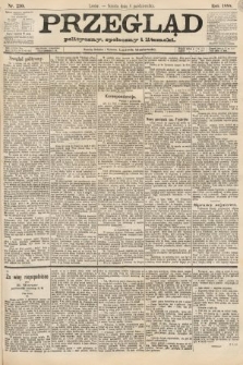 Przegląd polityczny, społeczny i literacki. 1888, nr 230