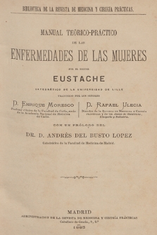 Manual teórico-práctico de las enfermedades de las mujeres