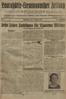 Laurahütte-Siemianowitzer Zeitung : enzige älteste und gelesenste Zeitung von Laurahütte-Siemianowitz mit wöchentlicher Unterhaitungsbeilage. 1929, nr 1