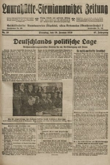 Laurahütte-Siemianowitzer Zeitung : enzige älteste und gelesenste Zeitung von Laurahütte-Siemianowitz mit wöchentlicher Unterhaitungsbeilage. 1929, nr 16