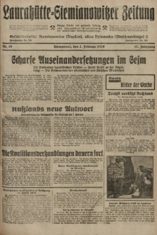 Laurahütte-Siemianowitzer Zeitung : enzige älteste und gelesenste Zeitung von Laurahütte-Siemianowitz mit wöchentlicher Unterhaitungsbeilage. 1929, nr 19