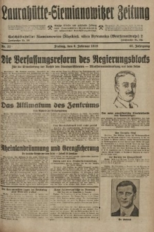 Laurahütte-Siemianowitzer Zeitung : enzige älteste und gelesenste Zeitung von Laurahütte-Siemianowitz mit wöchentlicher Unterhaitungsbeilage. 1929, nr 22