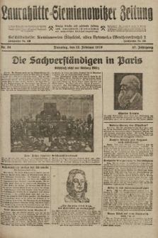Laurahütte-Siemianowitzer Zeitung : enzige älteste und gelesenste Zeitung von Laurahütte-Siemianowitz mit wöchentlicher Unterhaitungsbeilage. 1929, nr 24