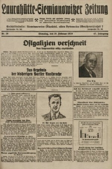 Laurahütte-Siemianowitzer Zeitung : enzige älteste und gelesenste Zeitung von Laurahütte-Siemianowitz mit wöchentlicher Unterhaitungsbeilage. 1929, nr 28